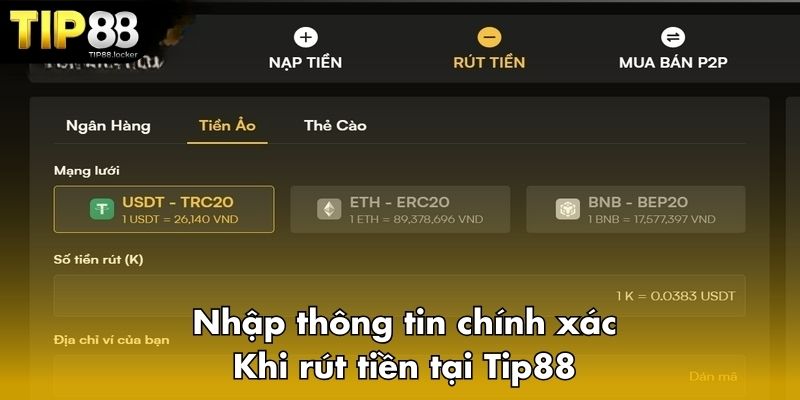 Nhập thông tin chính xác
